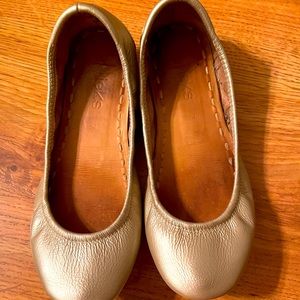 EUC Champagne Tieks; size 7